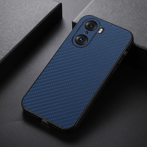 Coque Luxe Cuir Housse Etui B07H pour Huawei Honor 60 5G Bleu