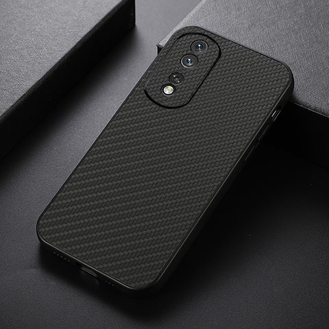 Coque Luxe Cuir Housse Etui B07H pour Huawei Honor 80 Pro Flat 5G Noir