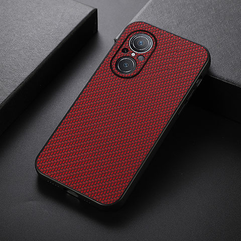 Coque Luxe Cuir Housse Etui B07H pour Huawei Nova 9 SE Rouge