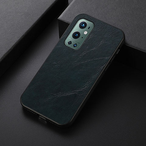 Coque Luxe Cuir Housse Etui B07H pour OnePlus 9 Pro 5G Bleu