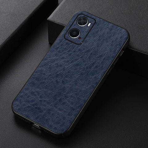 Coque Luxe Cuir Housse Etui B07H pour Oppo A36 Bleu