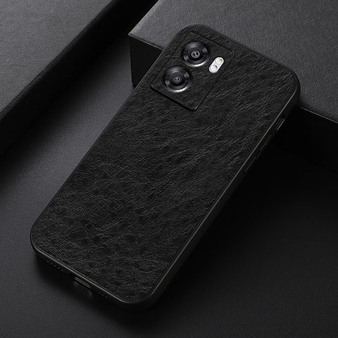 Coque Luxe Cuir Housse Etui B07H pour Oppo A57 5G Noir