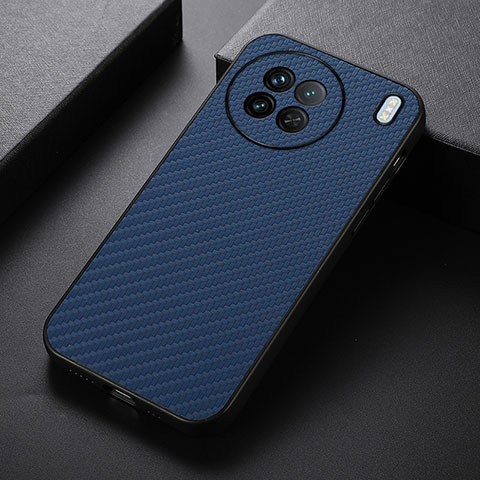 Coque Luxe Cuir Housse Etui B07H pour Vivo X90 5G Bleu