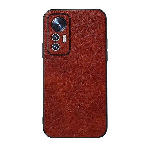 Coque Luxe Cuir Housse Etui B07H pour Xiaomi Mi 12 5G Marron