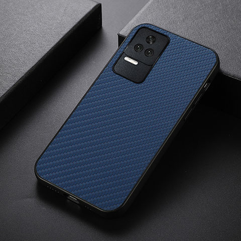 Coque Luxe Cuir Housse Etui B07H pour Xiaomi Redmi K40S 5G Bleu