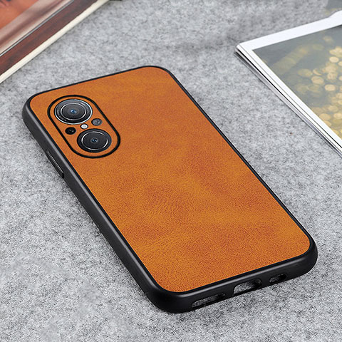 Coque Luxe Cuir Housse Etui B08H pour Huawei Honor 50 SE 5G Marron