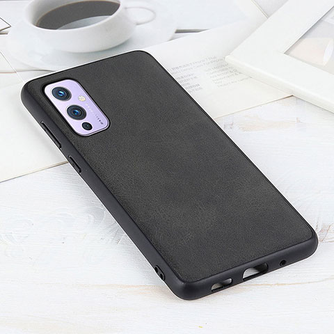 Coque Luxe Cuir Housse Etui B08H pour OnePlus 9 5G Noir