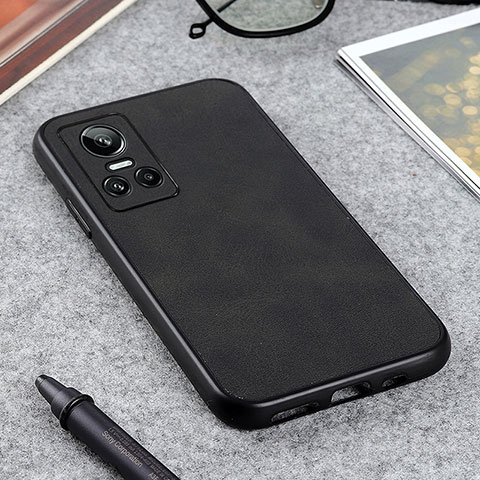 Coque Luxe Cuir Housse Etui B08H pour Realme GT Neo3 5G Noir