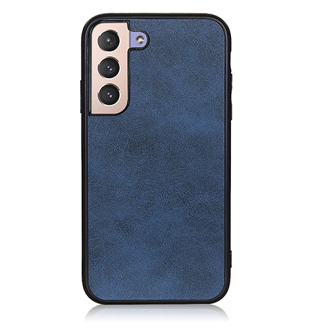 Coque Luxe Cuir Housse Etui B08H pour Samsung Galaxy S21 5G Bleu