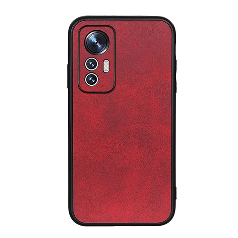 Coque Luxe Cuir Housse Etui B08H pour Xiaomi Mi 12 Pro 5G Rouge