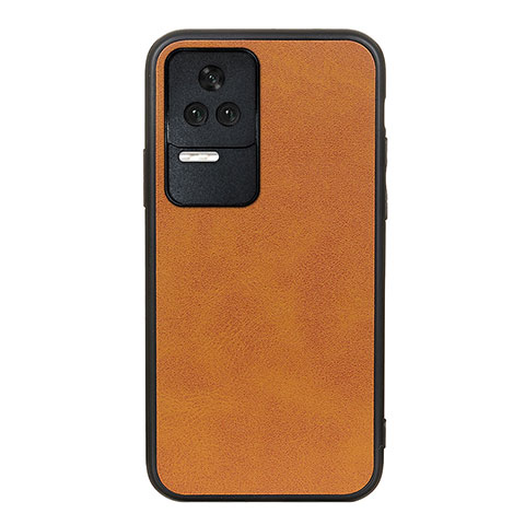 Coque Luxe Cuir Housse Etui B08H pour Xiaomi Poco F4 5G Marron