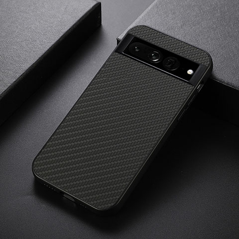 Coque Luxe Cuir Housse Etui B09H pour Google Pixel 7 Pro 5G Noir