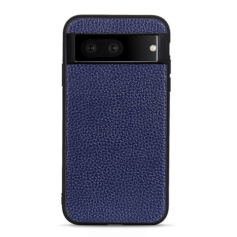 Coque Luxe Cuir Housse Etui B11H pour Google Pixel 7 5G Bleu