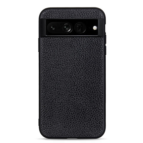 Coque Luxe Cuir Housse Etui B11H pour Google Pixel 7 Pro 5G Noir