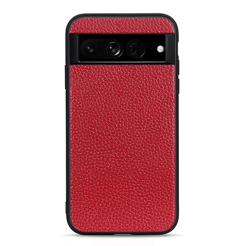 Coque Luxe Cuir Housse Etui B11H pour Google Pixel 7 Pro 5G Rouge