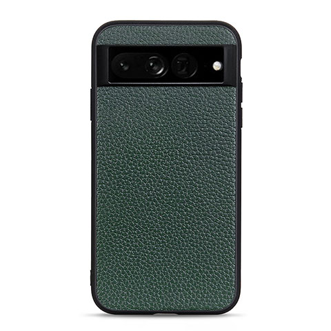 Coque Luxe Cuir Housse Etui B11H pour Google Pixel 7 Pro 5G Vert