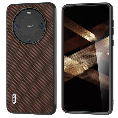 Coque Luxe Cuir Housse Etui BH3 pour Huawei Mate 60 Marron