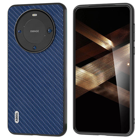 Coque Luxe Cuir Housse Etui BH3 pour Huawei Mate 60 Pro Bleu Royal