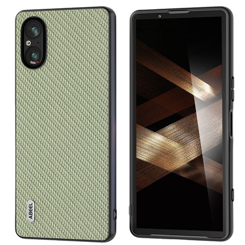 Coque Luxe Cuir Housse Etui BH3 pour Sony Xperia 5 V Vert