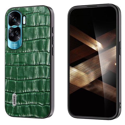 Coque Luxe Cuir Housse Etui BH4 pour Huawei Honor 90 Lite 5G Vert