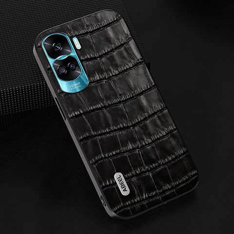 Coque Luxe Cuir Housse Etui BH5 pour Huawei Honor 90 Lite 5G Noir