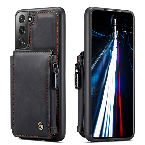 Coque Luxe Cuir Housse Etui C01S pour Samsung Galaxy S23 Plus 5G Noir