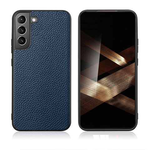 Coque Luxe Cuir Housse Etui C08 pour Samsung Galaxy S24 5G Bleu