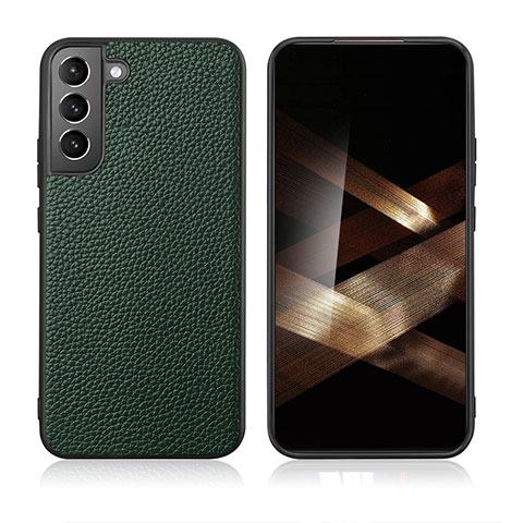 Coque Luxe Cuir Housse Etui C08 pour Samsung Galaxy S24 5G Vert