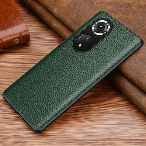 Coque Luxe Cuir Housse Etui DL1 pour Huawei Honor 50 Pro 5G Vert