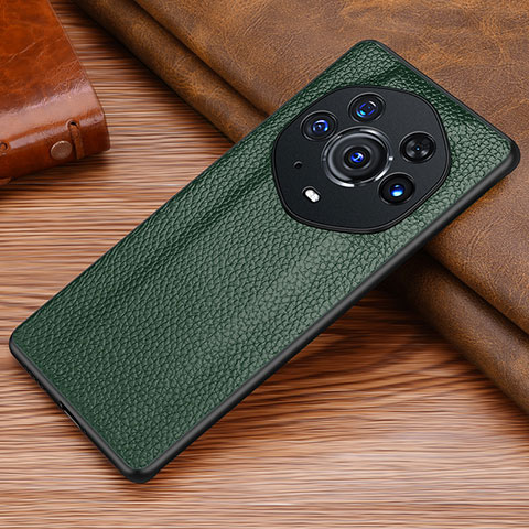 Coque Luxe Cuir Housse Etui DL1 pour Huawei Honor Magic3 Pro+ Plus 5G Vert