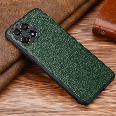 Coque Luxe Cuir Housse Etui DL1 pour Huawei Honor X30i Vert