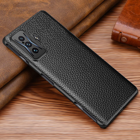 Coque Luxe Cuir Housse Etui DL1 pour Xiaomi Redmi K50 Gaming 5G Noir