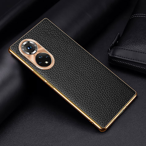 Coque Luxe Cuir Housse Etui DL2 pour Huawei Honor 50 Pro 5G Noir