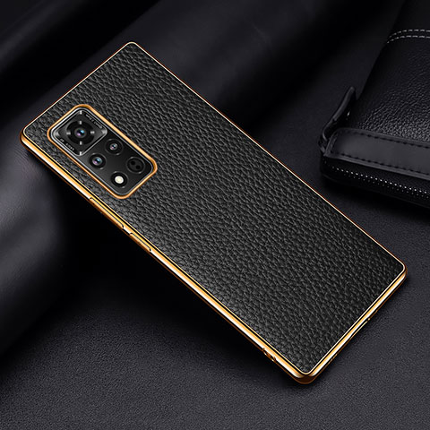 Coque Luxe Cuir Housse Etui DL2 pour Huawei Honor V40 5G Noir