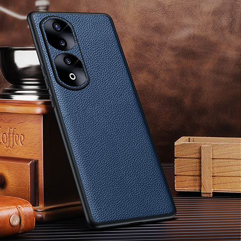 Coque Luxe Cuir Housse Etui DL3 pour Huawei Honor 90 Pro 5G Bleu