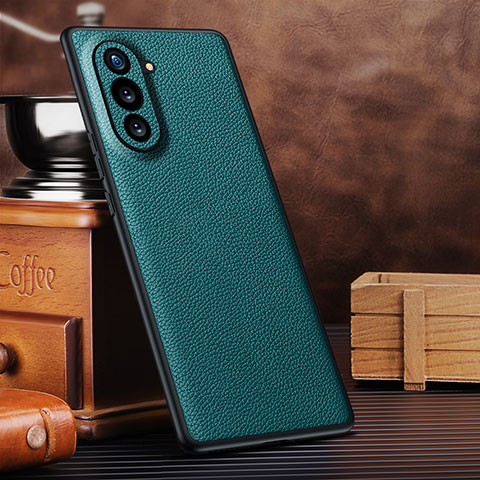 Coque Luxe Cuir Housse Etui DL3 pour Huawei Nova 10 Cyan