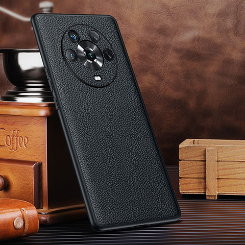 Coque Luxe Cuir Housse Etui DL4 pour Huawei Honor Magic4 5G Noir