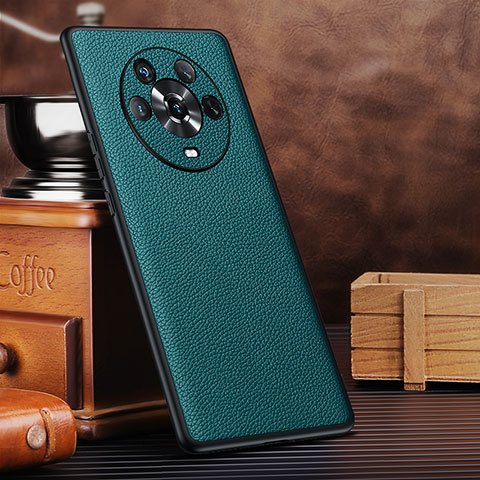 Coque Luxe Cuir Housse Etui DL4 pour Huawei Honor Magic4 5G Vert