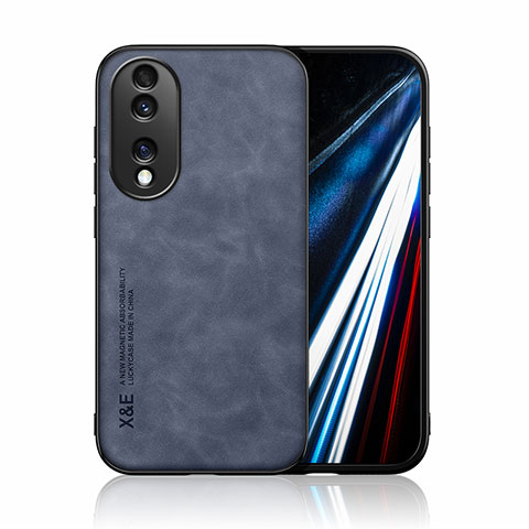 Coque Luxe Cuir Housse Etui DY1 pour Huawei Honor 70 5G Bleu