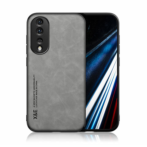 Coque Luxe Cuir Housse Etui DY1 pour Huawei Honor 80 Pro Flat 5G Gris