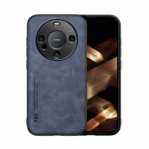 Coque Luxe Cuir Housse Etui DY1 pour Huawei Mate 60 Pro Bleu