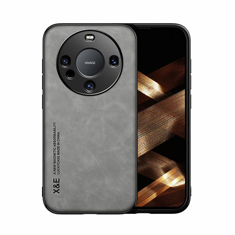 Coque Luxe Cuir Housse Etui DY1 pour Huawei Mate 60 Pro Gris