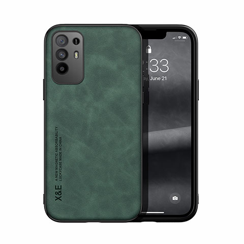 Coque Luxe Cuir Housse Etui DY1 pour Oppo A95 5G Vert