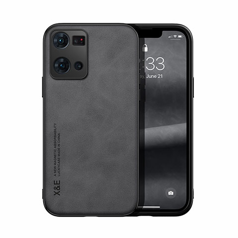 Coque Luxe Cuir Housse Etui DY1 pour Oppo Reno7 4G Noir