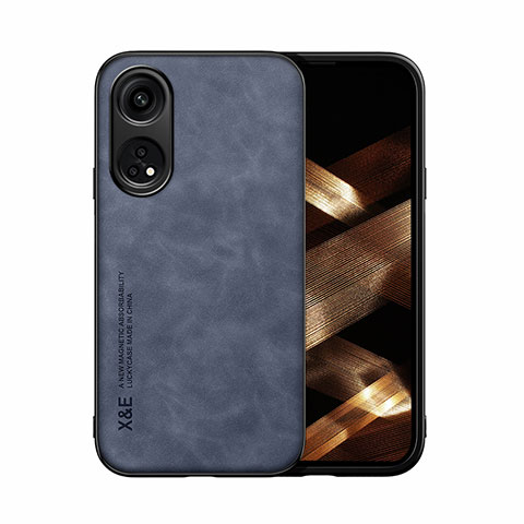 Coque Luxe Cuir Housse Etui DY1 pour Oppo Reno8 T 4G Bleu