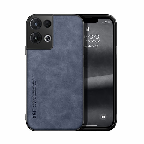 Coque Luxe Cuir Housse Etui DY1 pour Oppo Reno9 Pro 5G Bleu