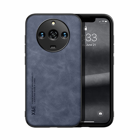 Coque Luxe Cuir Housse Etui DY1 pour Realme Narzo 60 5G Bleu