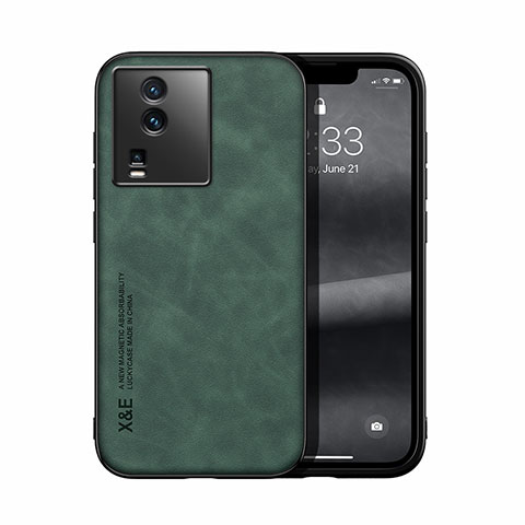 Coque Luxe Cuir Housse Etui DY1 pour Vivo iQOO Neo7 SE Vert