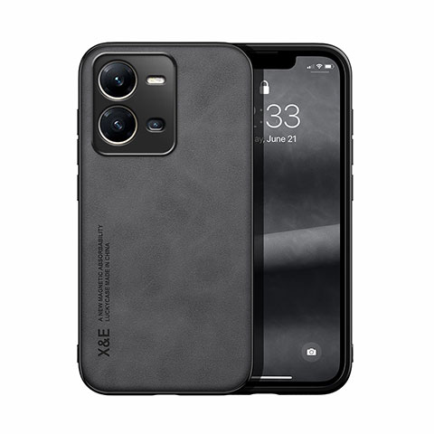 Coque Luxe Cuir Housse Etui DY1 pour Vivo V25e Noir