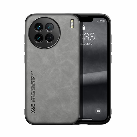 Coque Luxe Cuir Housse Etui DY1 pour Vivo X90 5G Gris